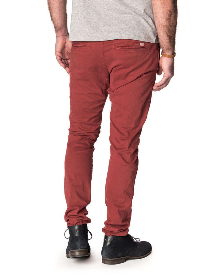 pantalon chino bordeaux PULLIN