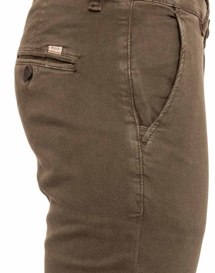 pantalon chino celeste PULLIN en coton