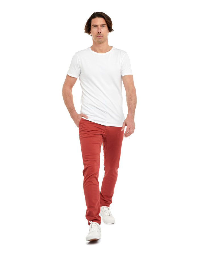 pantalon chino cherry PULLIN en coton
