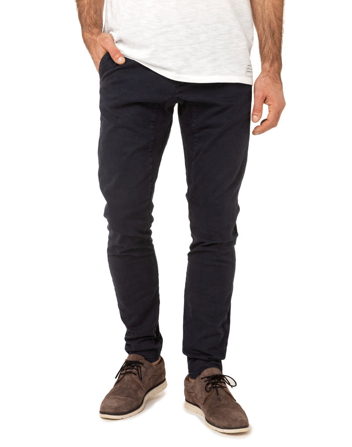 pantalon chino navy PULLIN en coton