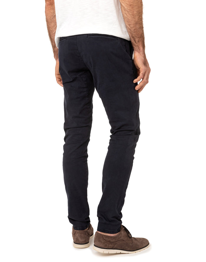 pantalon chino navy PULLIN en coton