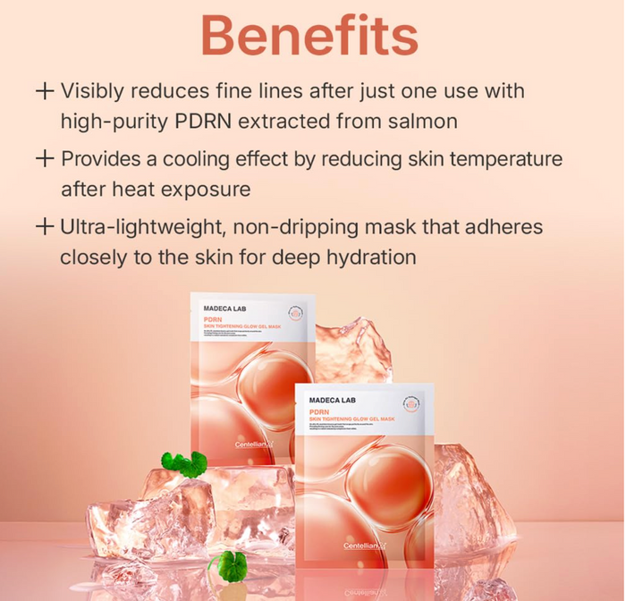 PDRN Skin Tightening 5Pc Glow Gel Mask