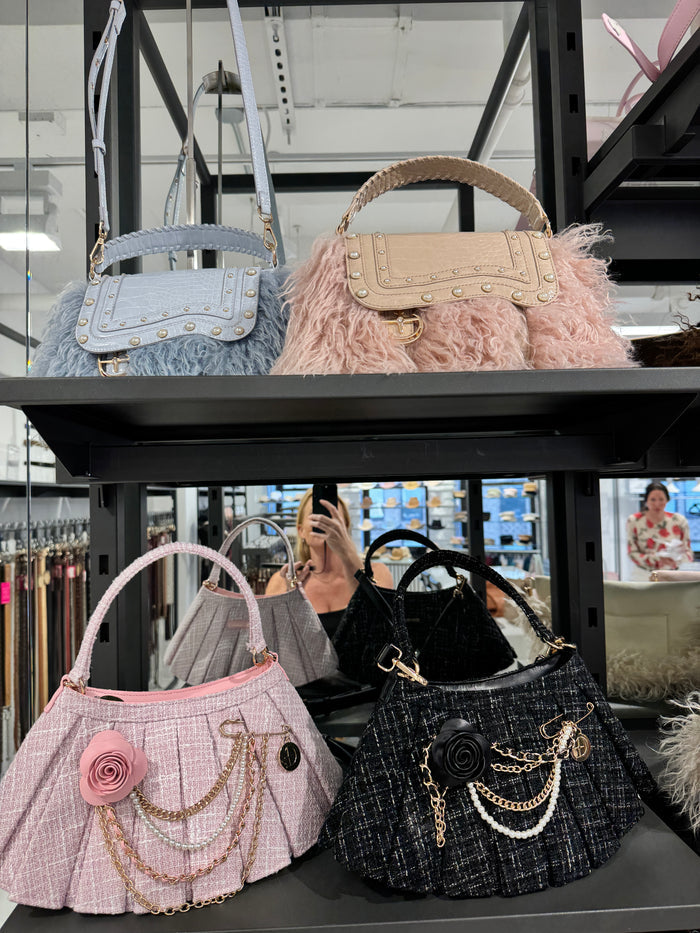Pearlized Puff Convertible Crossbody