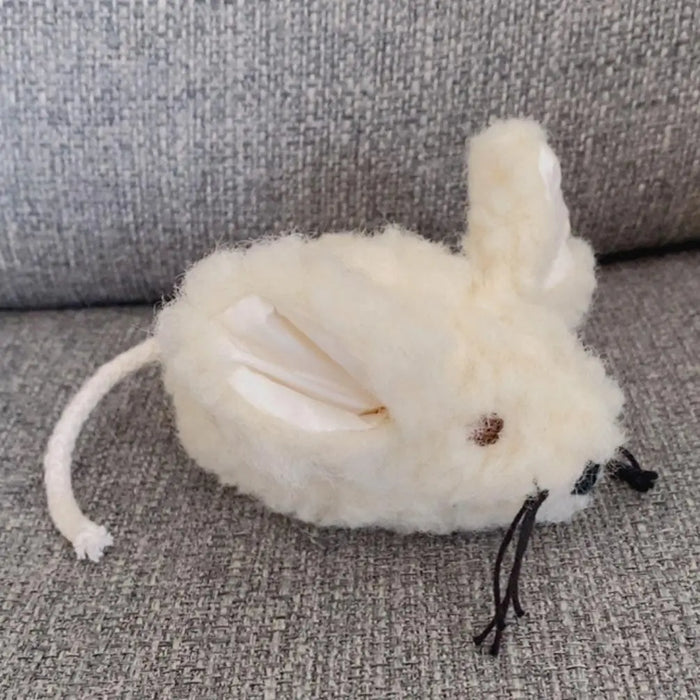 Petite souris en laine vierge Sassoupi