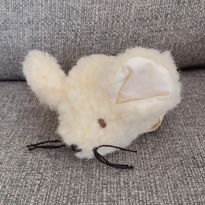 Petite souris en laine vierge Sassoupi