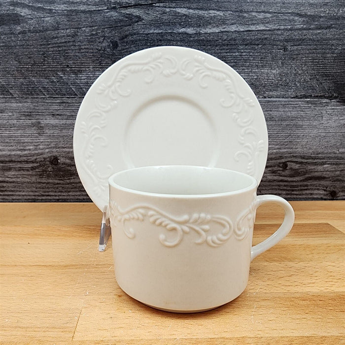 Pfaltzgraff Charlotte Set of 4 Cup and Saucer Coffee Mug Dinnerware Tableware