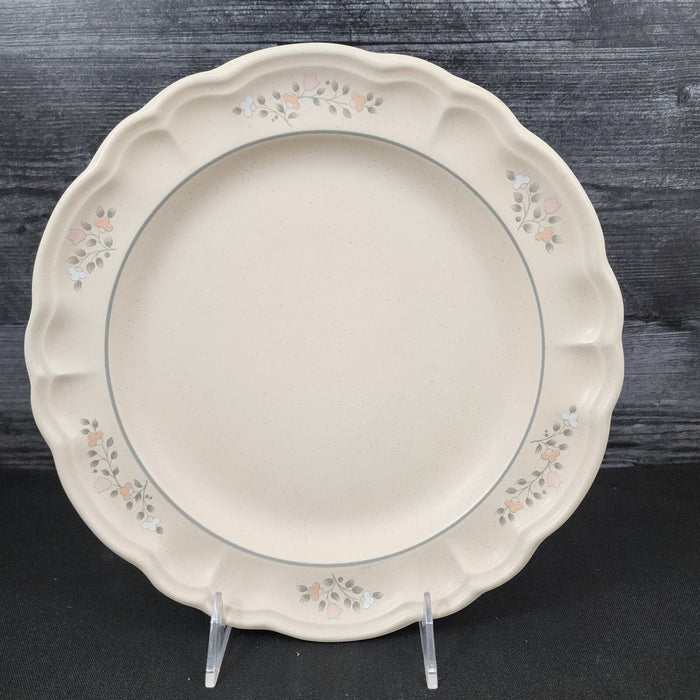 Pfaltzgraff Remembrance Dinner Plate Pink Peach White Flowers Stoneware
