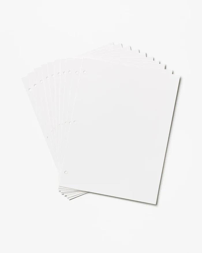 PHOTO ALBUM - 10 PACK WHITE REFILL PAPER (L)