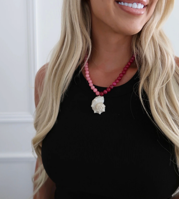 Pink Seashell Necklace