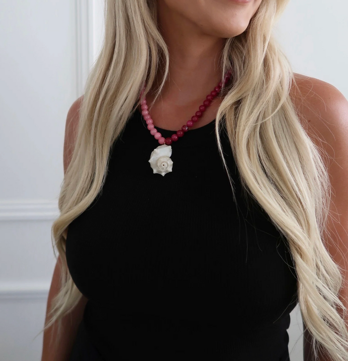 Pink Seashell Necklace