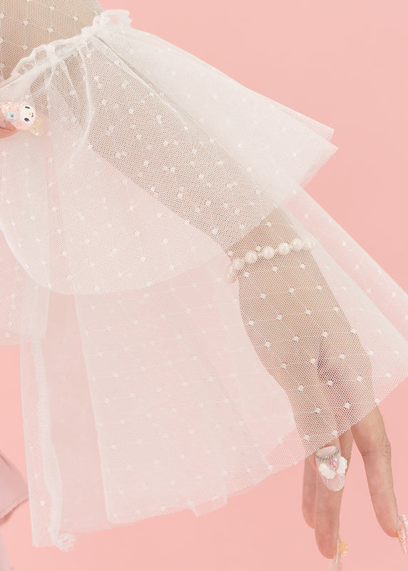 ACDC Rag Pinktaho Kiss Kill Lolita Pink Long Sleeve Top — detail shot 3