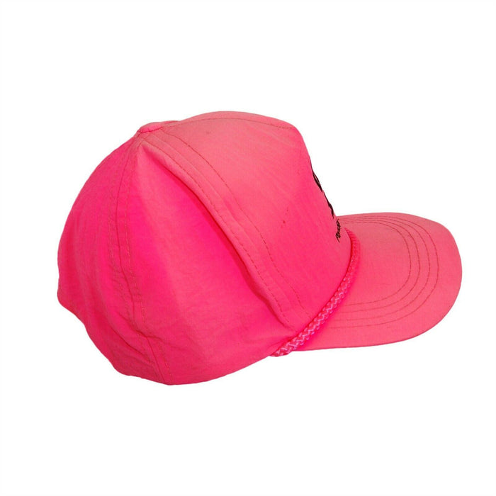 Ponder Seed Pink Farm Hat 5 Panel Ball Cap Adjustable Snapback