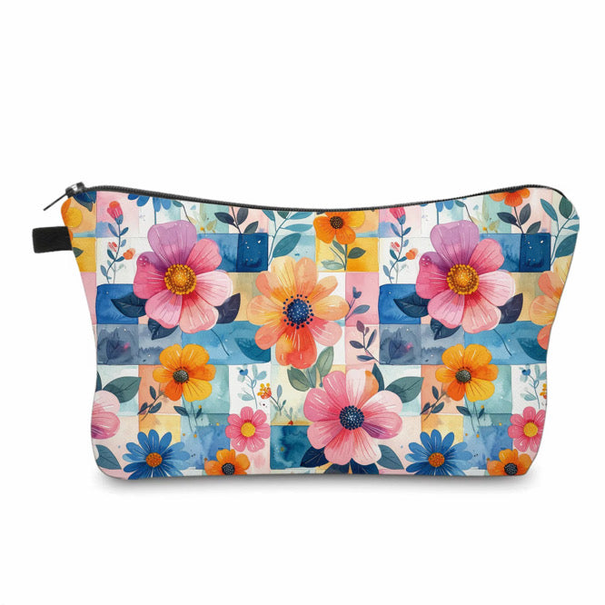 Pouch - Checkered Floral