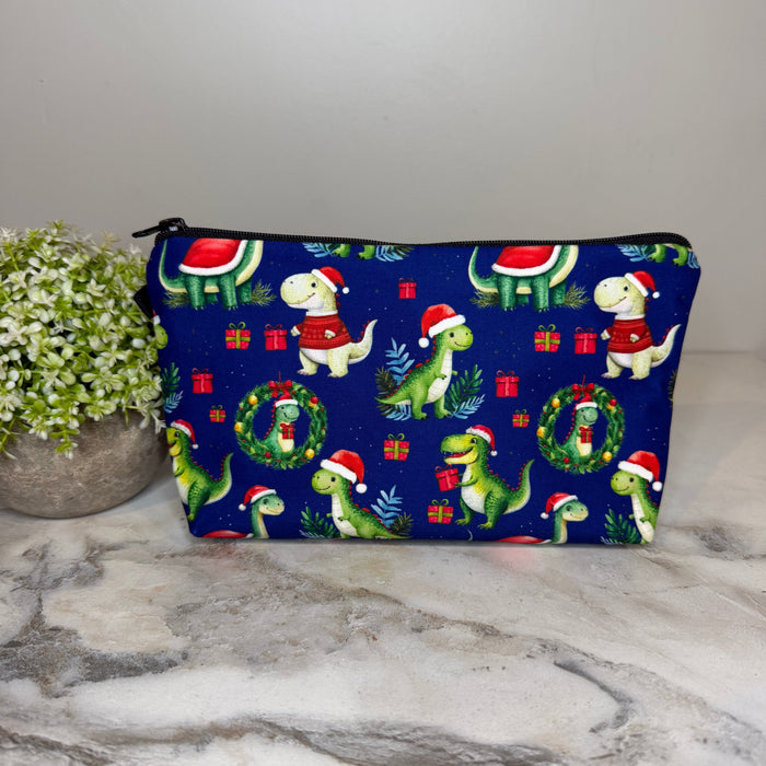 Pouch - Christmas Winter - Dinosaur