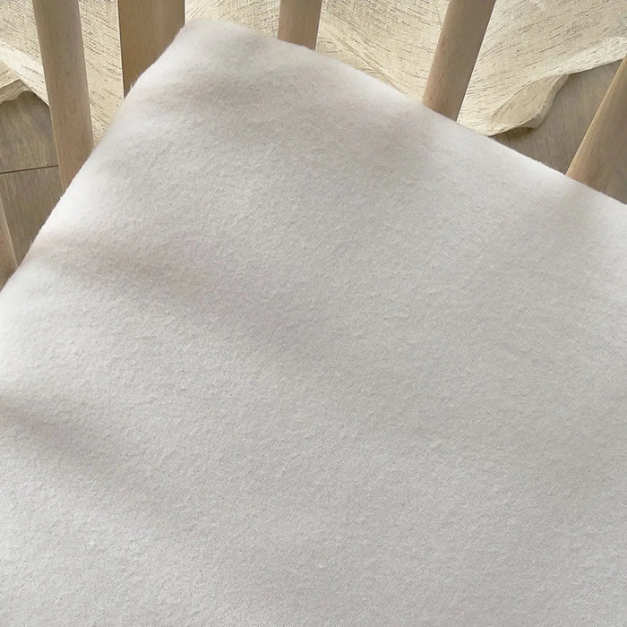 Protège-matelas en flanelle de coton bio - sans plastique Kadolis - Lit enfants