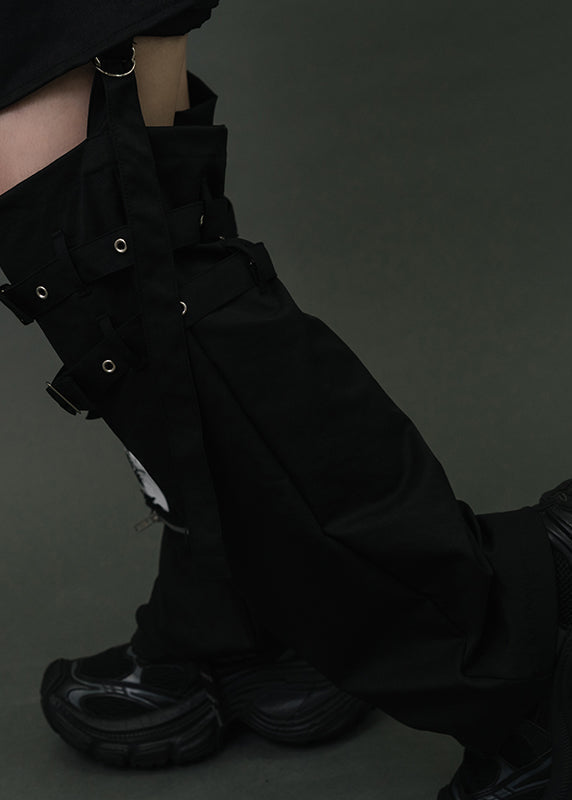 Punk Revival 1033 Black Detachable Bondage Pants