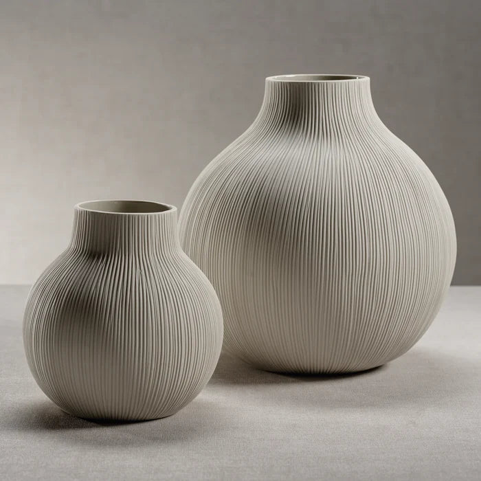 PUNTA MITA CERAMIC VASE - CREAM - SMALL