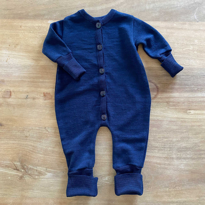 Pyjama en éponge de laine et soie Reiff - Marine
