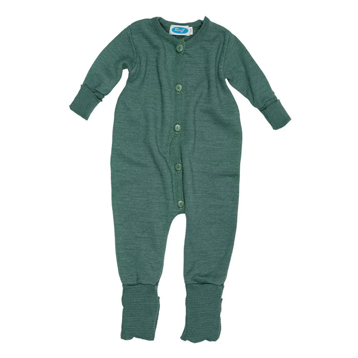 Pyjama en éponge de laine et soie Reiff - Vert