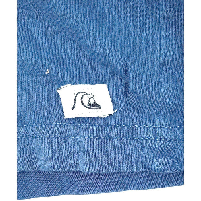 Quiksilver Women's Navy Blue Graphic T Shirt Surf Wave Logo Size L5