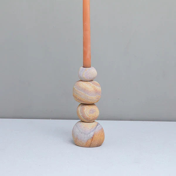 RAINBOW SANDSTONE TAPER HOLDER