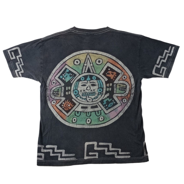 Rare M&O Gold Vintage Graphic T Shirt Aztec Celestial Night Sky Print M&O Gold3