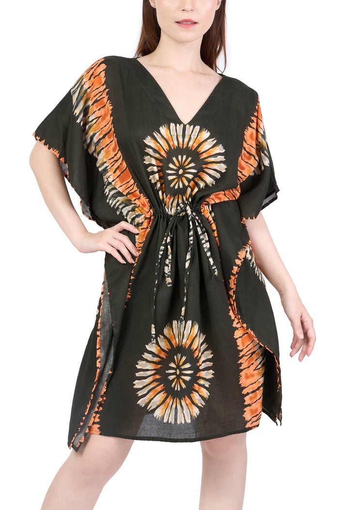 Rayon Boho Tops for Women One Size - Kimono - Green - Lannaclothesdesign Shop