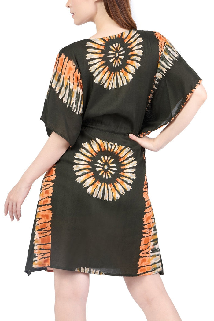 Rayon Boho Tops for Women One Size - Kimono - Green - Lannaclothesdesign Shop