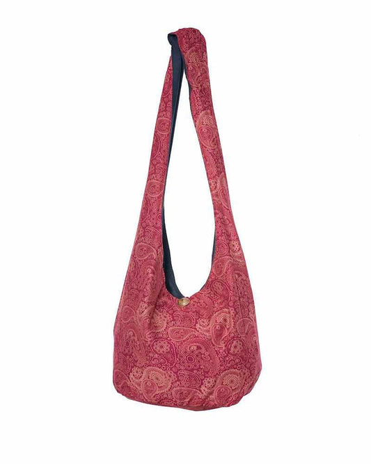 Red Print Sling Bag - Lannaclothesdesign Shop