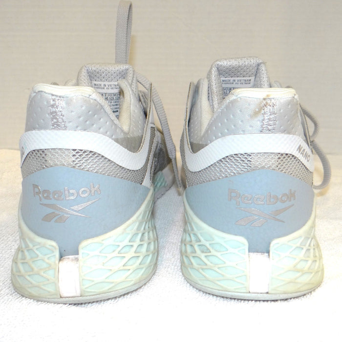 Reebok Nano X Womens Training Shoes Grey White Mint GW6013 Size 9.54