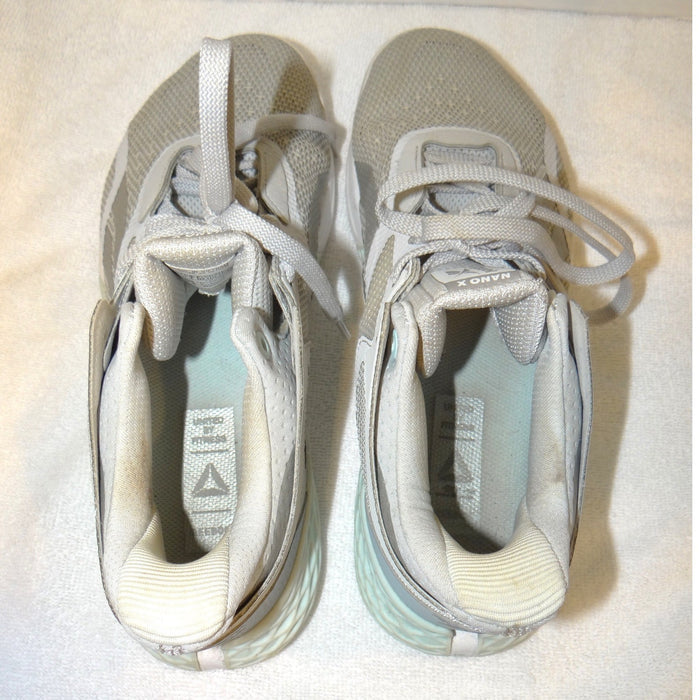 Reebok Nano X Womens Training Shoes Grey White Mint GW6013 Size 9.55
