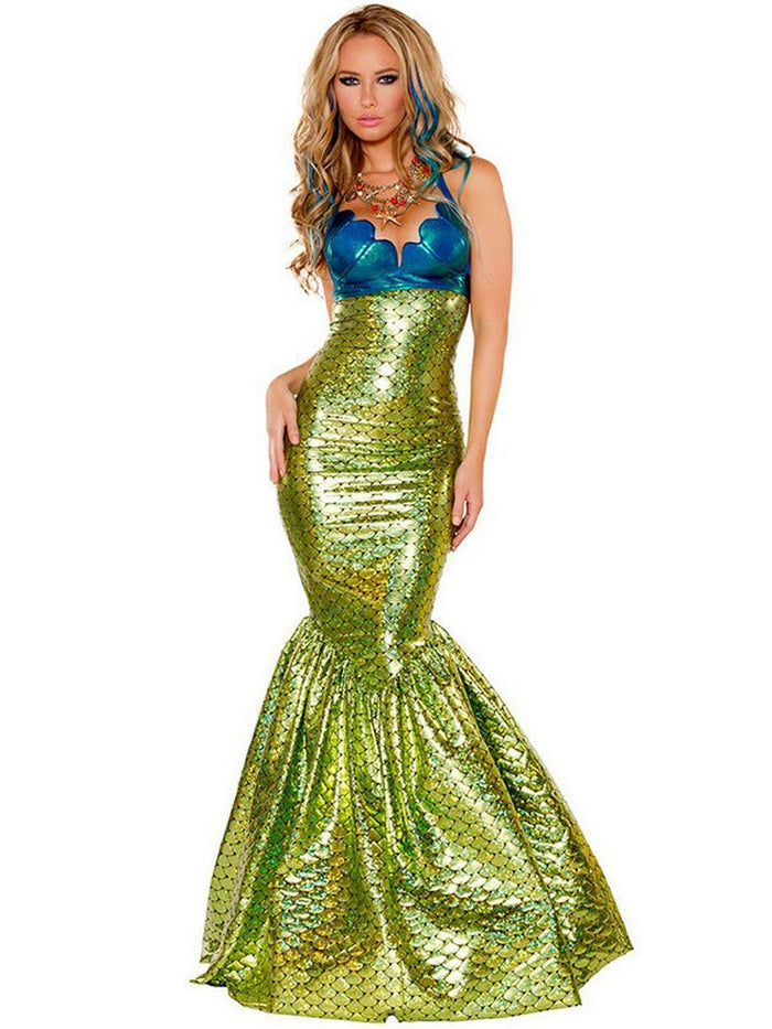 Reflective Mermaid Princess Cosplay Dress
