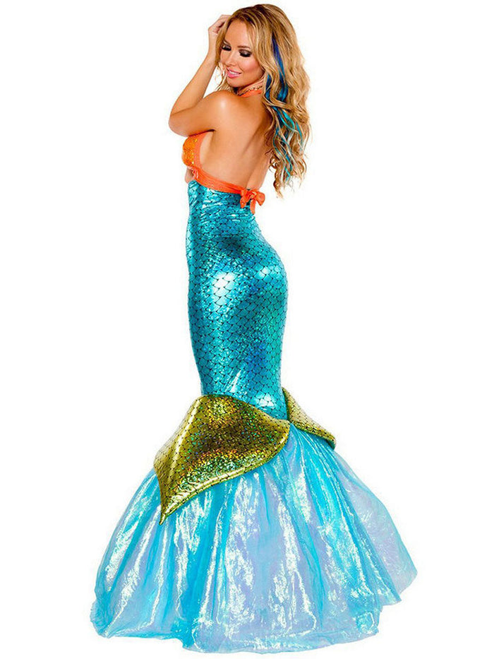 Reflective Mermaid Princess Cosplay Dress