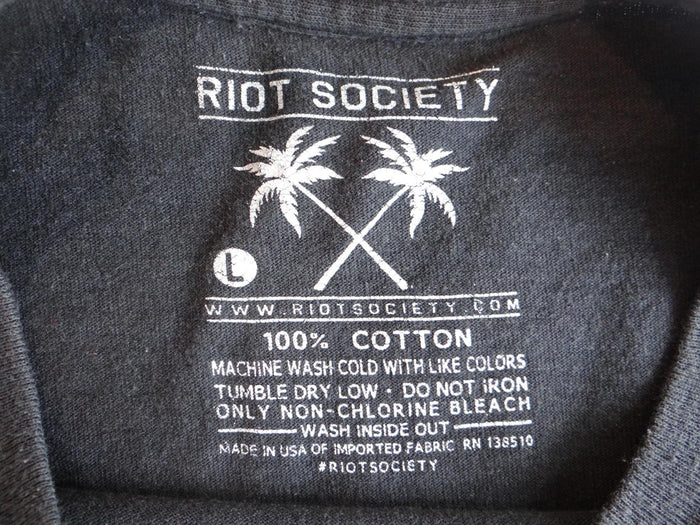 Riot Society Graphic Bear T Shirt   Black2