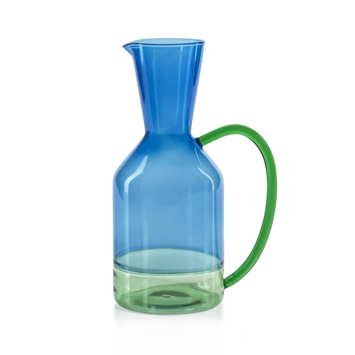 RIVIERA TWO-TONED GLASS PITCHER