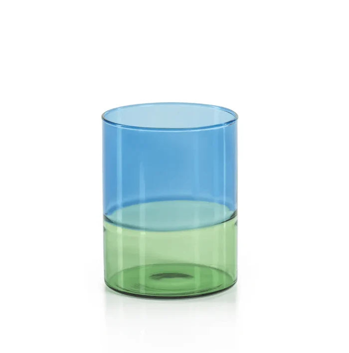 RIVIERA TWO-TONED GLASS TUMBLER (SET OF 6)