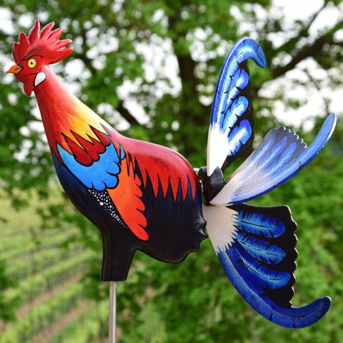 Gadget Gerbil Rooster Windmill Garden Courtyard Farm Decor Waterproof Yard Statue Vivid Sculpture Handmade Garden Decoration Outdoor Jardinage