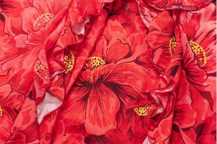 Rosavia Umbrella Swimsuit Skirt - Red