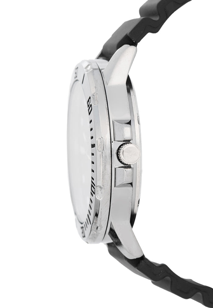 Valentino Rubber Strap Analog Watch for Men 20122530-BLK STRAP-BLUE DIAL-Watch Portal Philippines