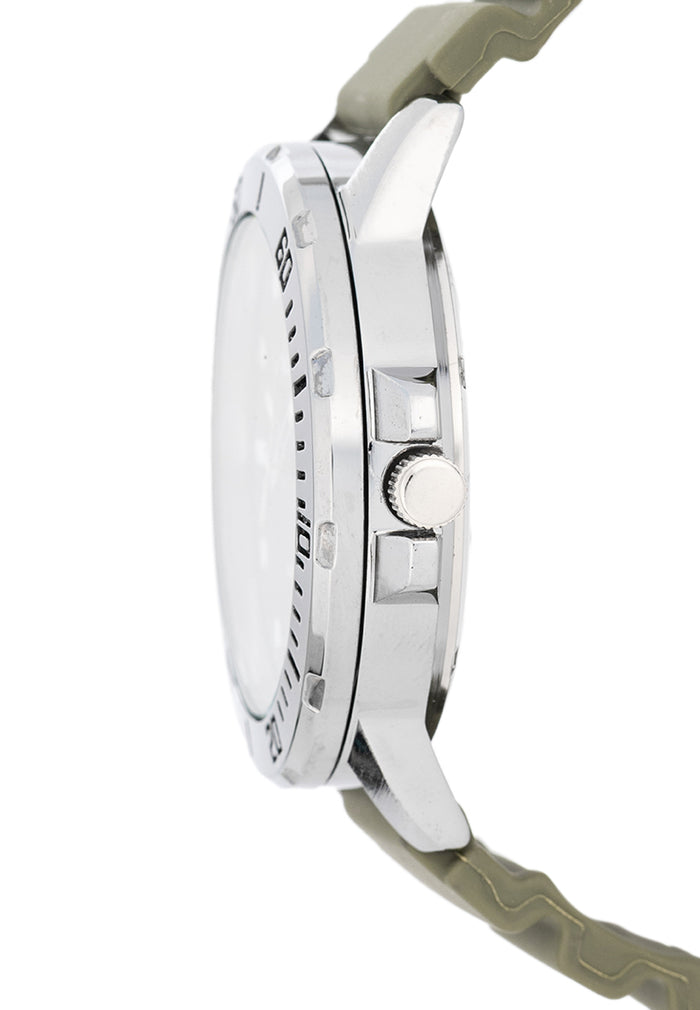 Valentino Rubber Strap Analog Watch for Men 20122530-GRN STRAP-BLACK DIAL-Watch Portal Philippines