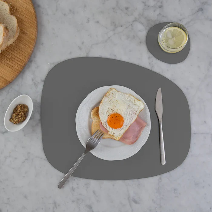 RUCA STONE COASTERS (X4) GRAFITE (GREY 80)