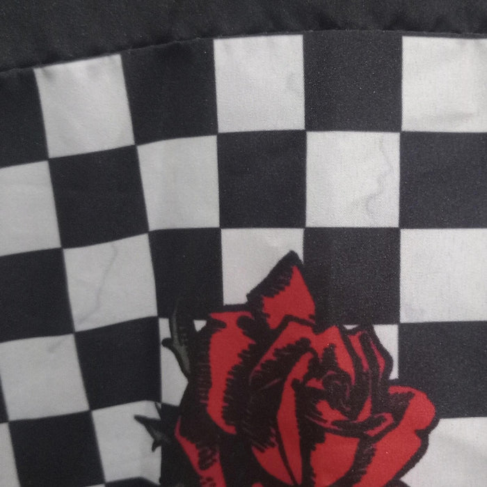 Rue21 Cropped Hooded Windbreaker Jacket with Roses3