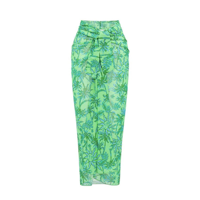 Sage Coast Swimsuit Wrap Skirt - Green
