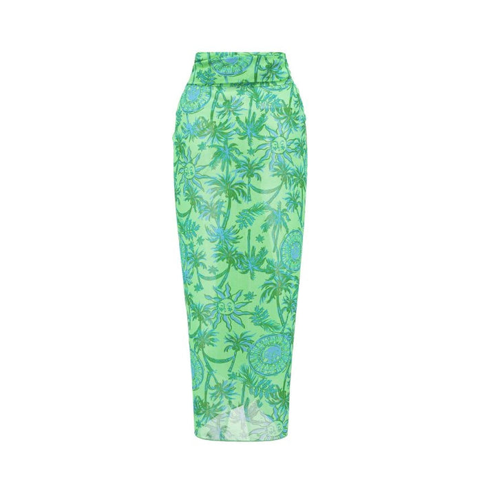 Sage Coast Swimsuit Wrap Skirt - Green
