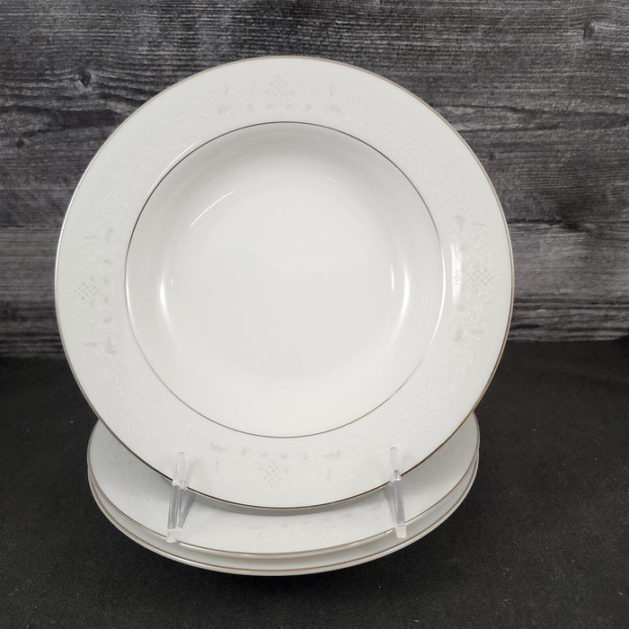 Sango Florence Set of 3 Sauce Dessert Fruit Bowl 5 1/2" Gray Scrolls Japan 3646