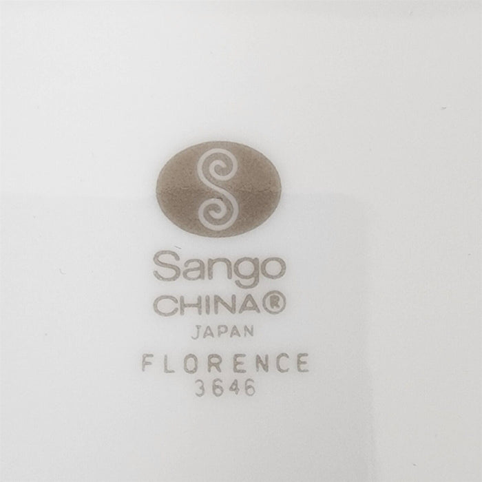 Sango Florence Set of 3 Sauce Dessert Fruit Bowl 5 1/2" Gray Scrolls Japan 3646