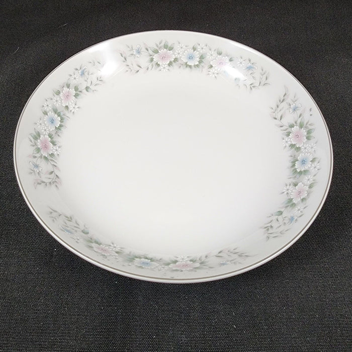 Sango Flower Garden Set of 2 Soup Coupe Bowl 7 5/8" Oxford Pink Blue Ceramic 535