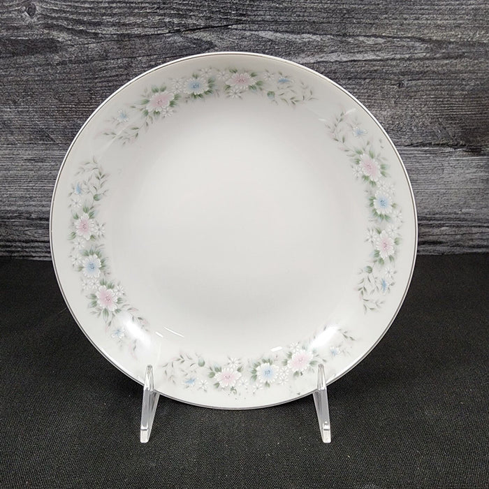 Sango Flower Garden Set of 3 Soup Coupe Bowl 7 5/8" Oxford Pink Blue Ceramic 535