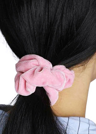 Bioworld Sanrio Cinnamoroll Scrunchies 3 Pack Set in white multi — model view 2