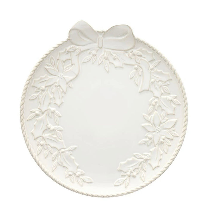 Santa Barbara Ceramic Wreath Platter 13”
